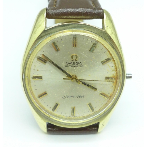 905 - An Omega Seamaster automatic wristwatch, no button