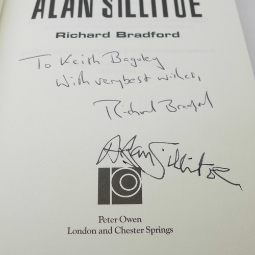 668 - Five signed Alan Silitoe books, Saturday Night and Sunday Morning, (Pan Edition), The Loneliness of ... 