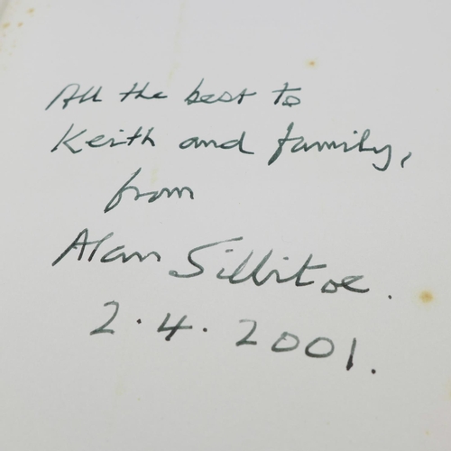 668 - Five signed Alan Silitoe books, Saturday Night and Sunday Morning, (Pan Edition), The Loneliness of ... 