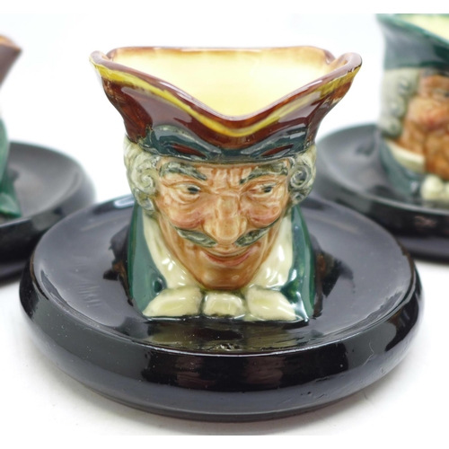 666 - Four Royal Doulton match strikers