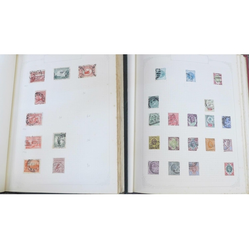 667 - Two albums of stamps including British, worldwide, Penny Reds, Penny Black and a Penny Blue