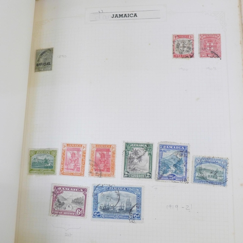 667 - Two albums of stamps including British, worldwide, Penny Reds, Penny Black and a Penny Blue