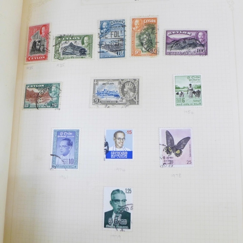 667 - Two albums of stamps including British, worldwide, Penny Reds, Penny Black and a Penny Blue