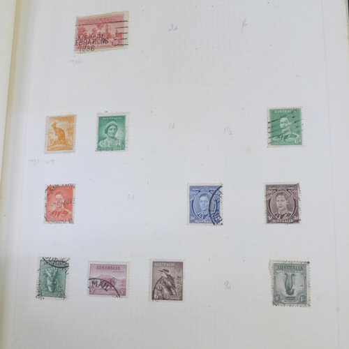 667 - Two albums of stamps including British, worldwide, Penny Reds, Penny Black and a Penny Blue