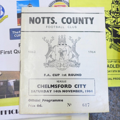 669 - Football programmes:- The FA Cup Annual for 1935 together with a collection of FA Cup match programm... 