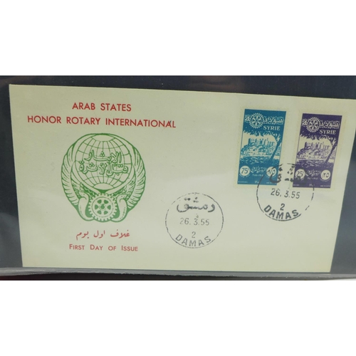 675 - Stamps:- Middle East postal history and First Day Covers (62)