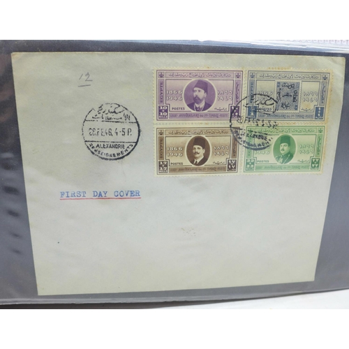 675 - Stamps:- Middle East postal history and First Day Covers (62)