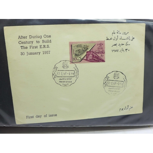 675 - Stamps:- Middle East postal history and First Day Covers (62)