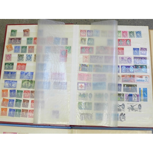 687 - Three albums of British and worldwide stamps including mint