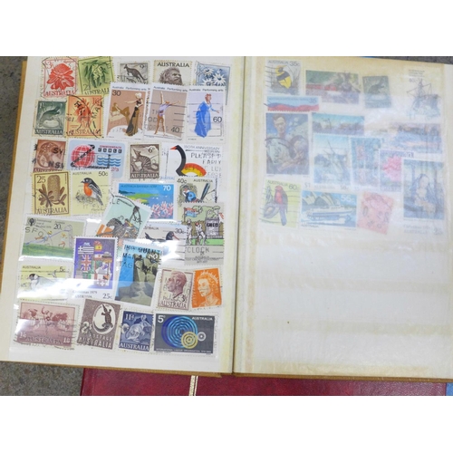 687 - Three albums of British and worldwide stamps including mint