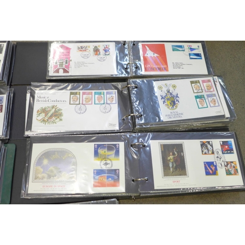 734 - Seven albums of First Day Covers, over three hundred, mainly British