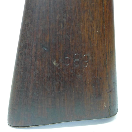 787 - A 14 bore muzzle loading percussion gun, mid 19th Century