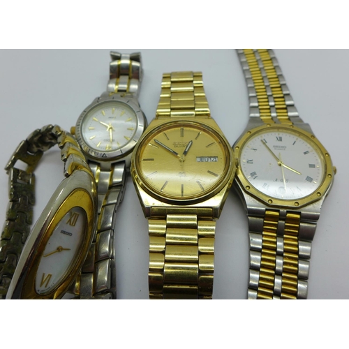 849 - Four Seiko wristwatches