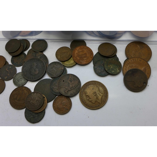 865 - British coins including Georgian, Victorian, some silver