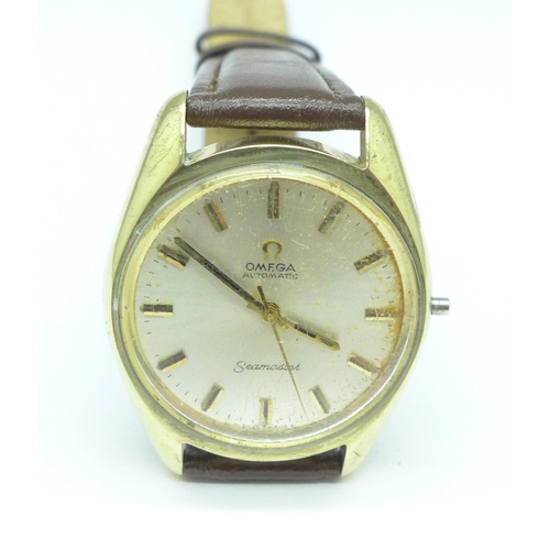 905 - An Omega Seamaster automatic wristwatch, no button