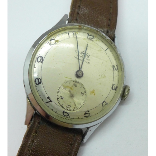 912 - Four gentleman's wristwatches including Roamer and Swiss Emperor automatic