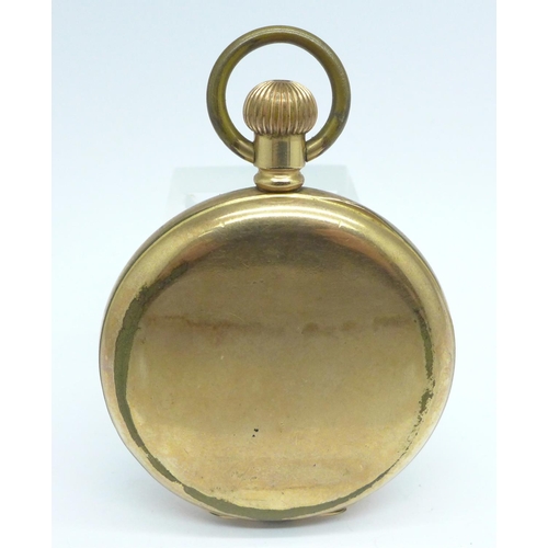 921 - A gold plated Thomas Russell pocket watch