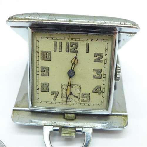 930 - A Buren pendant watch and a traveler's watch