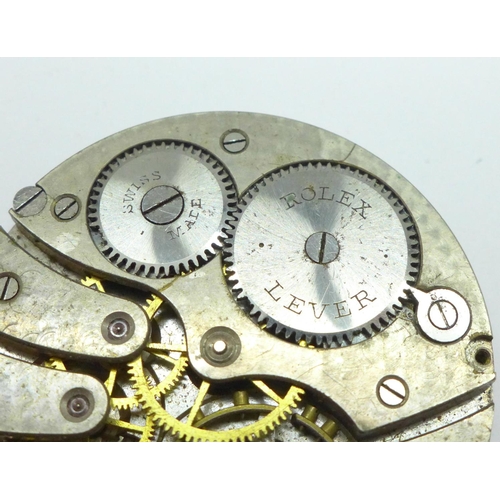 940 - A Rolex pocket watch movement