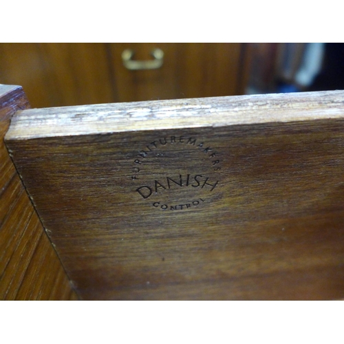 115 - A pair of Danish teak chests of drawers