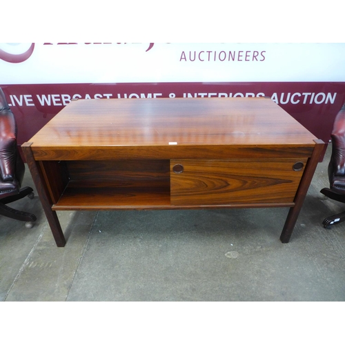 95 - A Danish Christian Linneberg rosewood desk, accompanied with CITES A10 certificate, no.589462/01