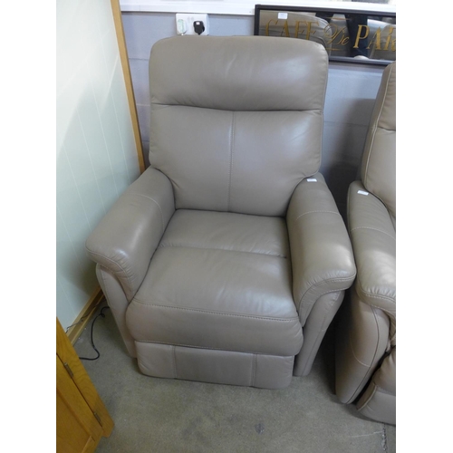 1429 - A Verona leather powered riser/recliner armchair (Truffle)  *This lot is subject to vat