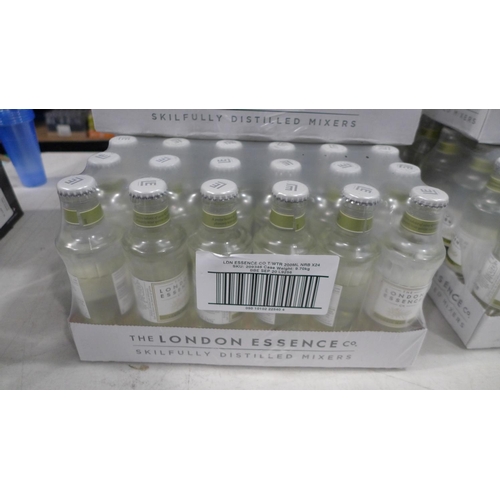 3136 - Two cases of 24 x 200ml glass bottles of London Essence Classic tonic water (BBE Sept '20), RRP £22.... 