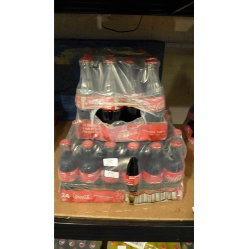 3150 - Three cases of 24 x 330ml glass bottles of Coca Cola (BBE March '21), RRP £24.99 per case  *This lot... 