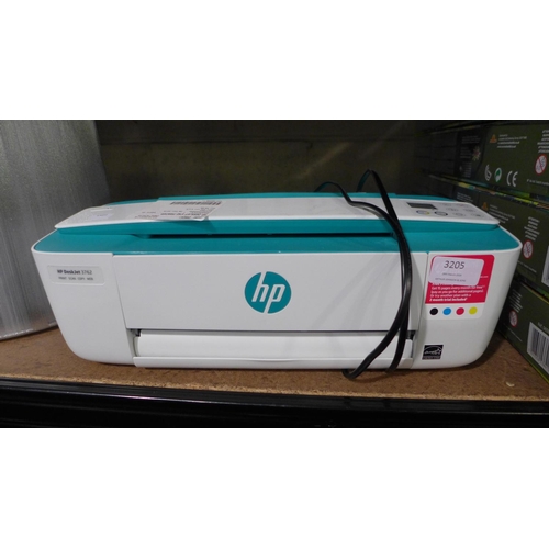 3205 - A HP Deskjet 3762 Printer  299251(185-225)  *This lot is subject to vat