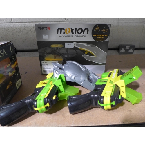 3216 - A Motion Drone and Slime Splasher Pack                 280170/236, 244  *This lot is subject to vat