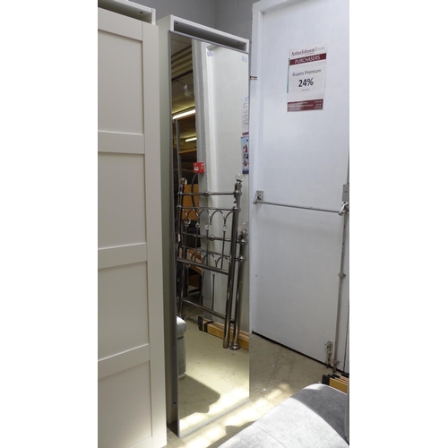 1818 - An IKEA Pax single mirrored wardrobe and various fittings