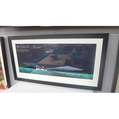 1511 - A framed print, Swallow's Nest by Jay Nottingham, 50 x 100cm (PPFPPR41233G44)   #