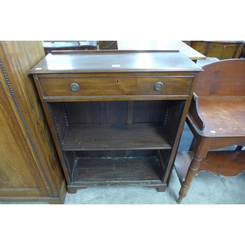 135 - A Victorian mahogany open bookcase