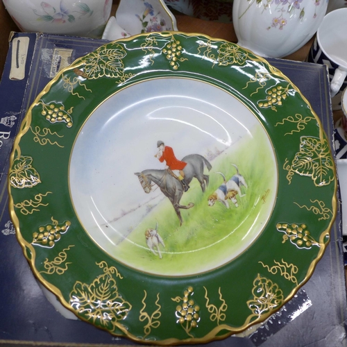 720 - A collection of decorative china including Royal Crown Derby Posies, Royal Doulton, Beswick and Ayns... 