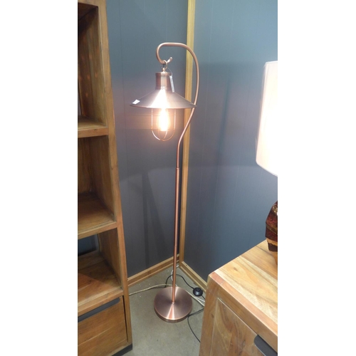 1507 - A copper effect Edison floor lantern (2133856)   #