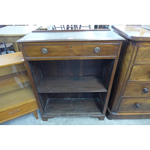 135 - A Victorian mahogany open bookcase