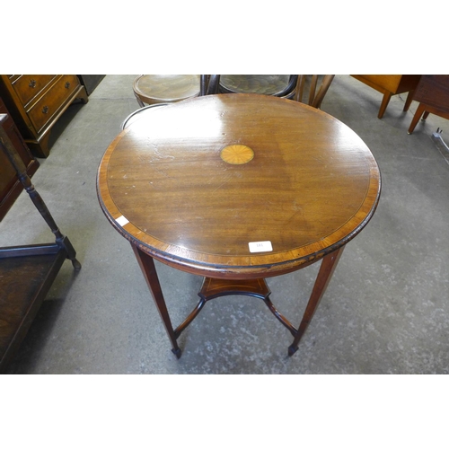 181 - An Edward VII inlaid mahogany occasional table