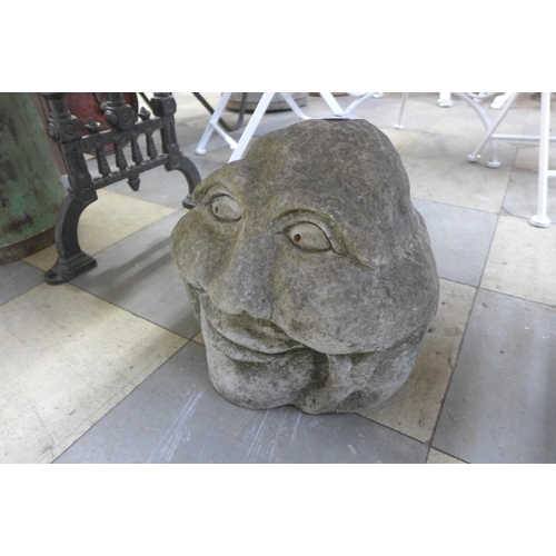 280 - A reconstituted stone Humpty Dumpty head