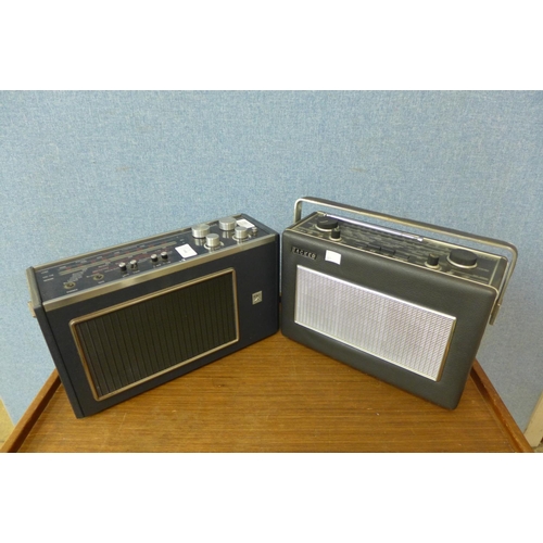 293 - Two vintage radios; Hacker Sovereign II and HMV Diplomat