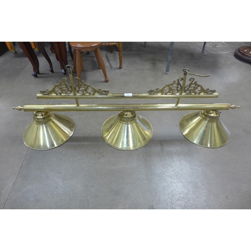 295 - A brass snooker light