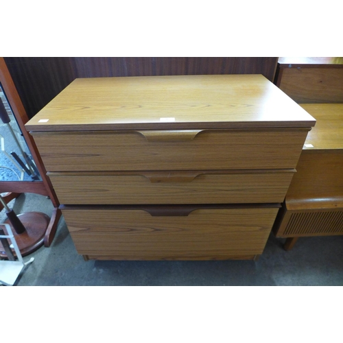 86 - An Austin Suite teak chest of drawers