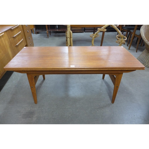 99 - A Danish teak metamorphic coffee/dining table