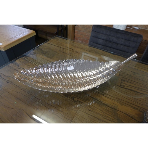 1574 - A silver finish plantation leaf dish (LFBWL28)   #