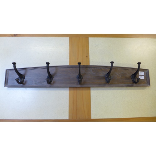 1785 - A rustic wall mounted coat rack