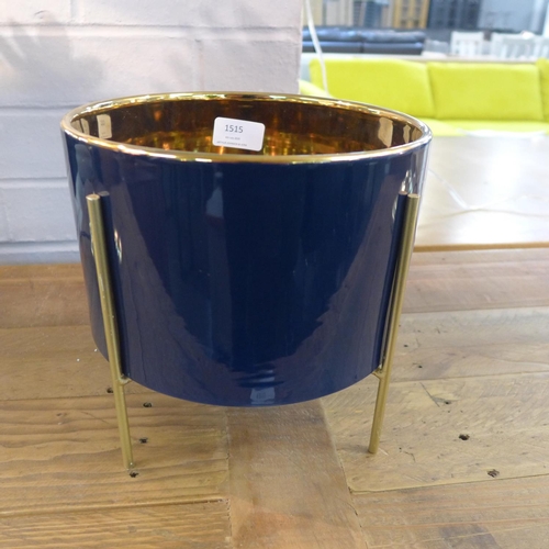 1515 - A retro style gilt lined planter (TJNK001913)   #