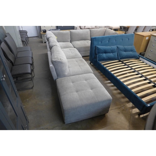 1638 - An Mstar 6 piece sectional, fabric sofa, RRP £999.91 + VAT (303489)   *This lot is subject to VAT