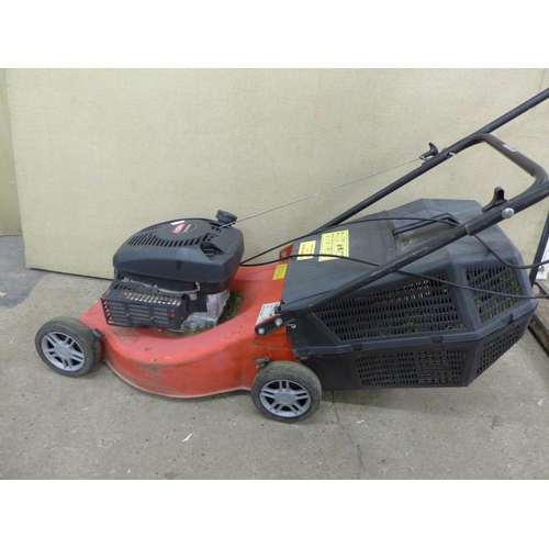 2247 - Champion push petrol mower with grass box - W