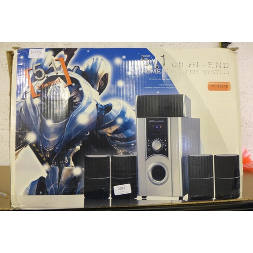 2083 - 5.1 Hi-end home theatre speaker system - boxed