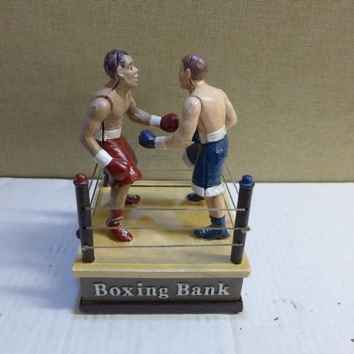 2089 - Boxing bank - this lot is subject to VAT