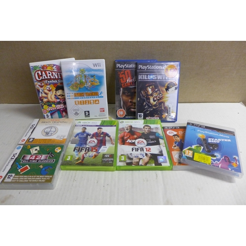 2112 - Crate of various games inc. Wii, Xbox 360, PS2 & PS3, etc.